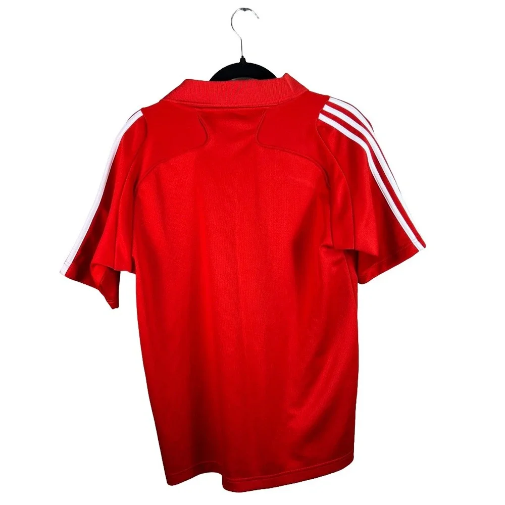2000s Vintage Adidas Liverpool FC Polo Shirt Men's XL Red Blokecore
